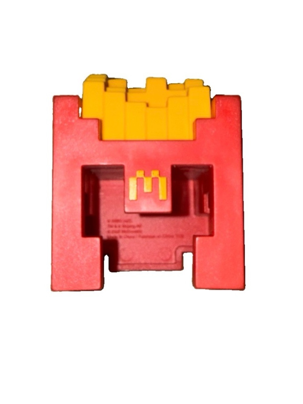 McDonald's Red and Yellow Building Block Connector